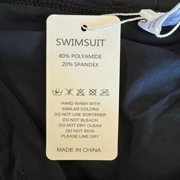 Women's Swim Shorts Lace Hollow Swimsuit Bottoms Mid Rise Board Shorts 2XL - Picture 7 of 10